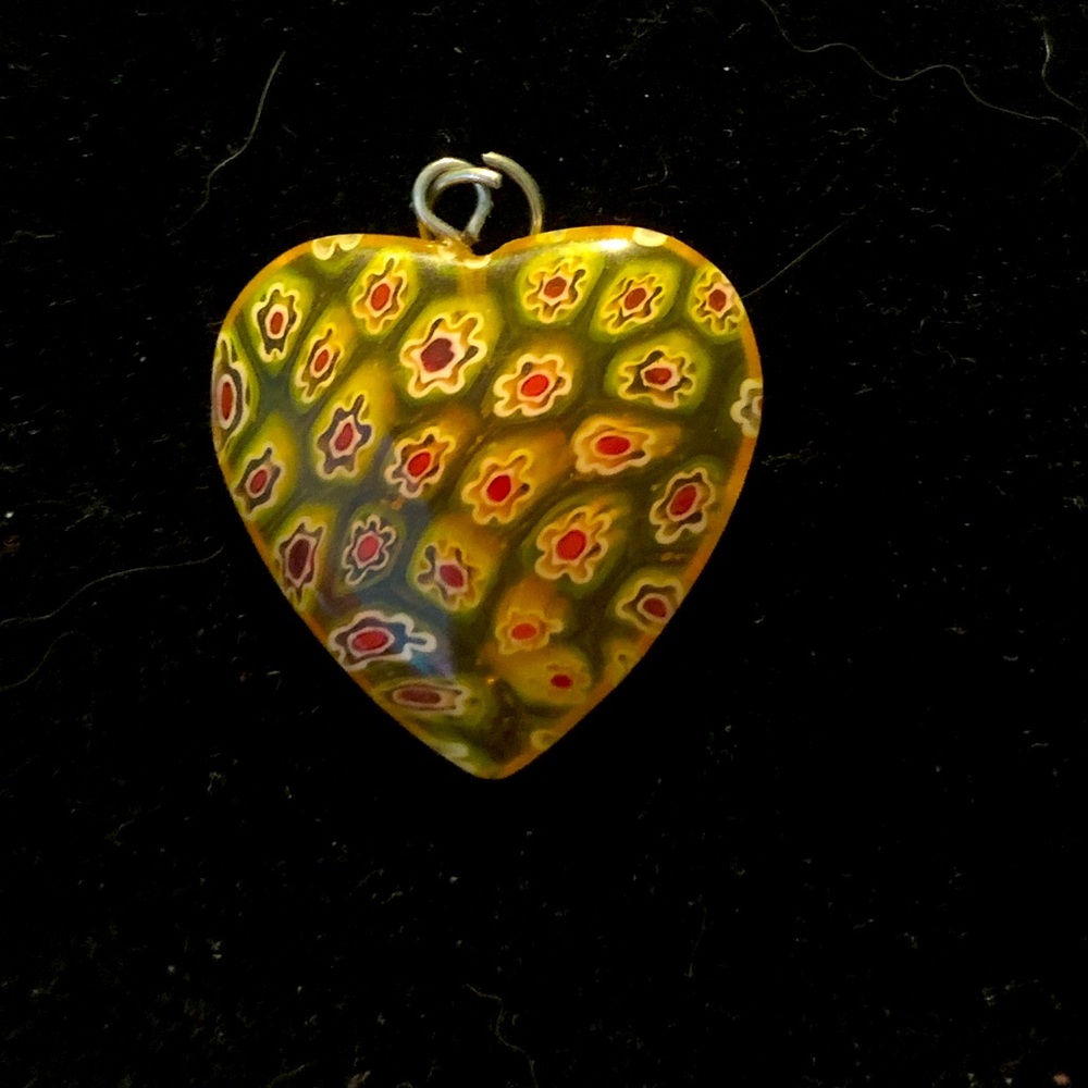 Glass Heart Pendant